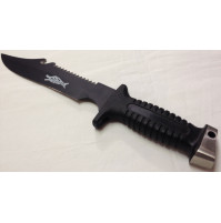 Shark 18 MR-2 knife - Black Inox - Black - KV-ASHARKM2 - AZZI SUB (ONLY SOLD IN LEBANON)